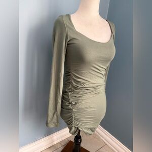 Oh Polly Green Long Sleeve Dress